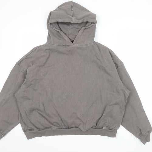 Luxe To Kill Women’s Grey Pullover Hoodie Size 8 Cotton Blend Casual