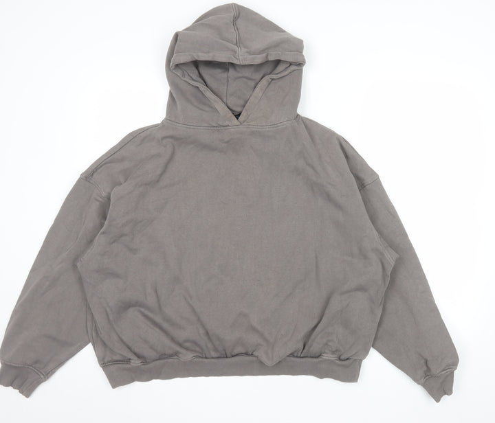 Luxe To Kill Women’s Grey Pullover Hoodie Size 8 Cotton Blend Casual
