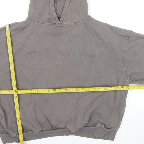 Luxe To Kill Women’s Grey Pullover Hoodie Size 8 Cotton Blend Casual