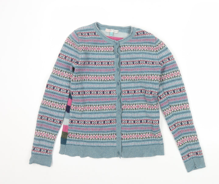 He Loves Me Women’s Multicoloured Wool Blend Fair Isle Cardigan Size 10