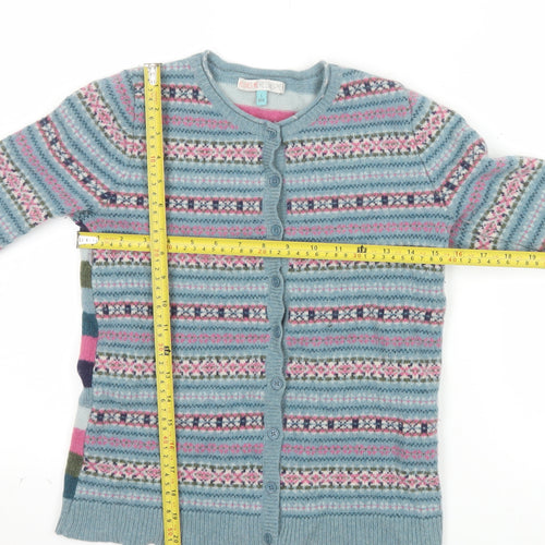 He Loves Me Women’s Multicoloured Wool Blend Fair Isle Cardigan Size 10