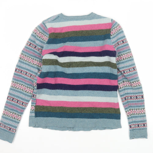 He Loves Me Women’s Multicoloured Wool Blend Fair Isle Cardigan Size 10