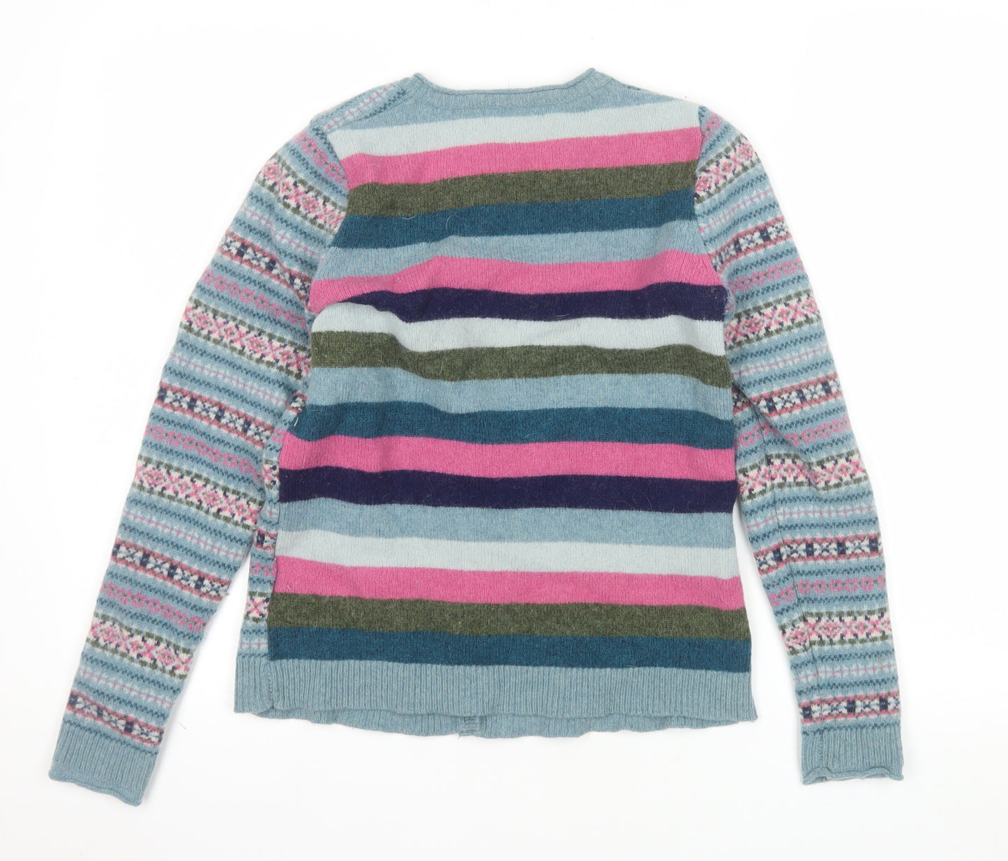 He Loves Me Women’s Multicoloured Wool Blend Fair Isle Cardigan Size 10