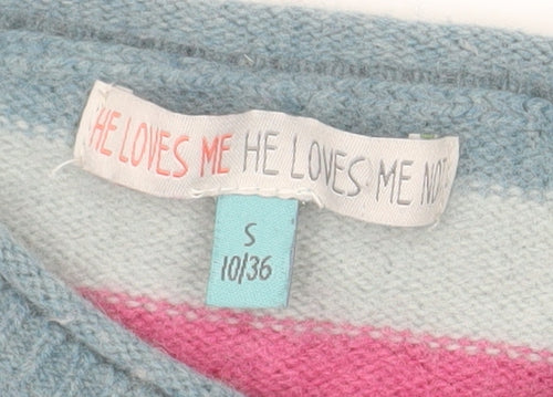 He Loves Me Women’s Multicoloured Wool Blend Fair Isle Cardigan Size 10