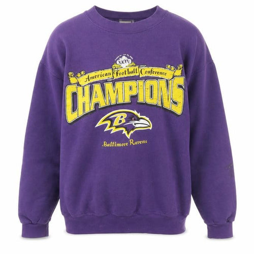 Lee Sport Men's Purple Baltimore Ravens Champions Sweatshirt M Vintage