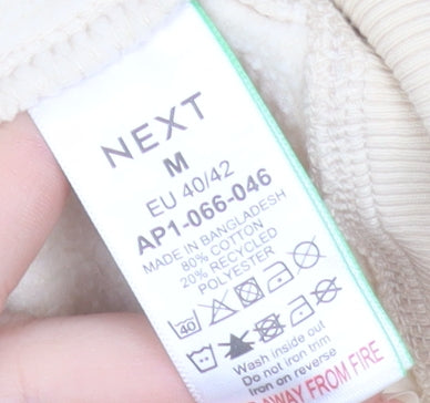 Next Men’s Beige Brooklyn Crew Neck Sweatshirt M Autumn Winter