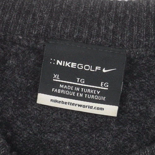 Nike Golf Men's Grey Wool Crew Neck Jumper XL
