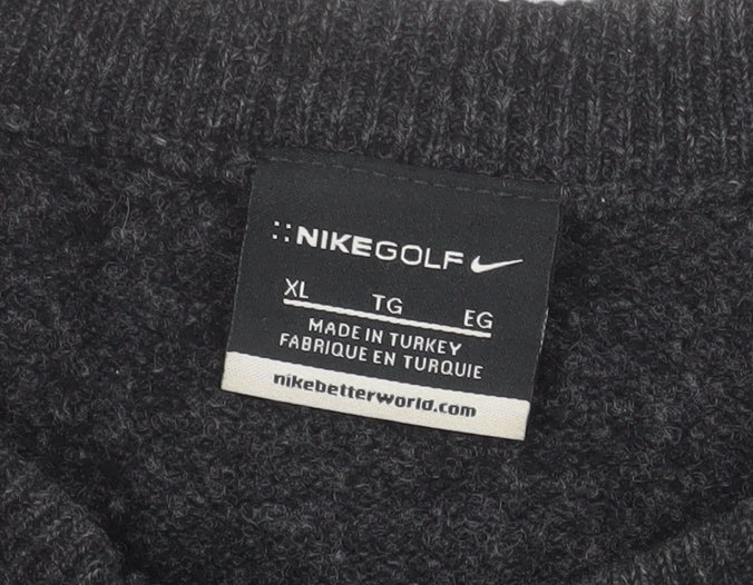Nike Golf Men's Grey Wool Crew Neck Jumper XL