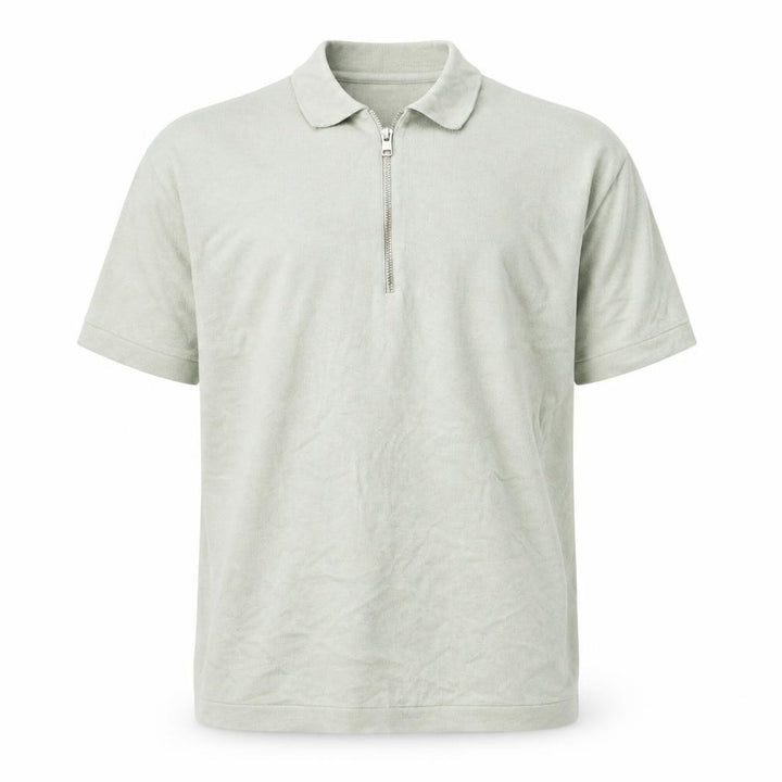 Jack & Jones Men’s Green 1/4 Zip Knit Polo Shirt Size L