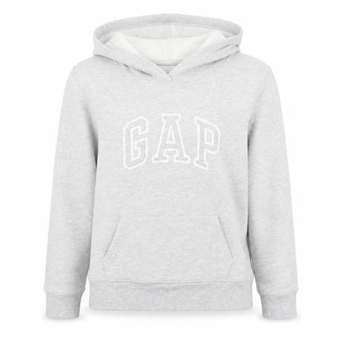 Gap Women Light Grey Pullover Hoodie L Soft Cotton Blend Casual