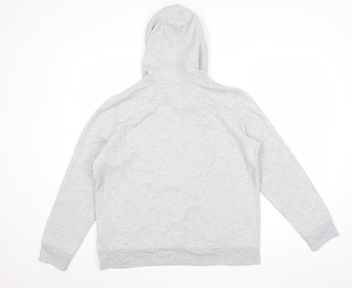 GAP Women Light Grey Pullover Hoodie L Soft Cotton Blend Casual