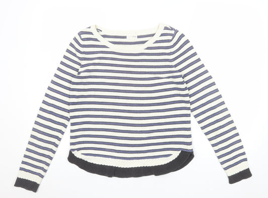 Maison Jules Women's Multicoloured Striped Knit Jumper M