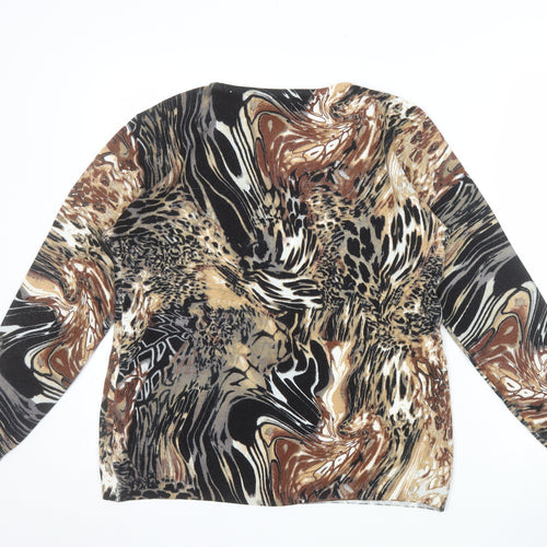 Just Elegance Women’s Multicoloured Animal Print L Jumper