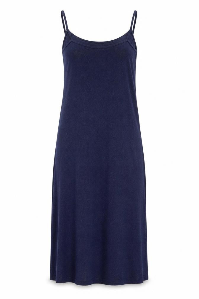 Kaliko Women’s Blue Viscose Slip Dress Size 12 Sleeveless Stretch Knit