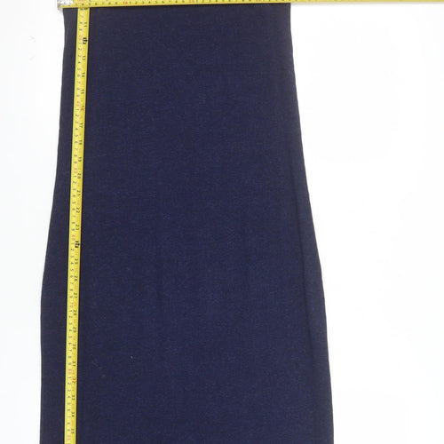 Kaliko Women’s Blue Viscose Slip Dress Size 12 Sleeveless Stretch Knit