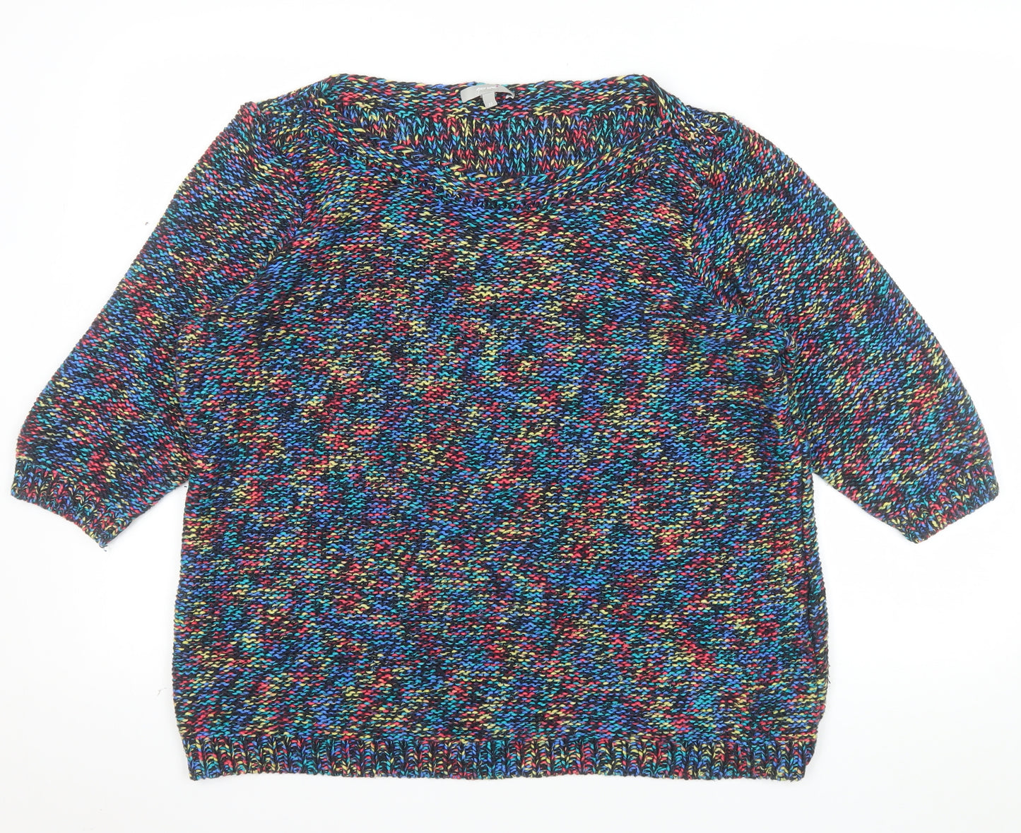 Marks and Spencer Per Una Women’s Multicoloured Chunky Knit Jumper Size 22