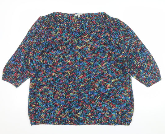 Marks and Spencer Per Una Women’s Multicoloured Chunky Knit Jumper Size 22