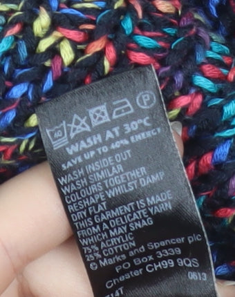 Marks and Spencer Per Una Women’s Multicoloured Chunky Knit Jumper Size 22