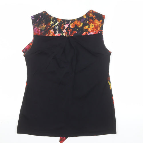 Karen Millen Women’s Multicoloured Floral Wrap Blouse Size 10