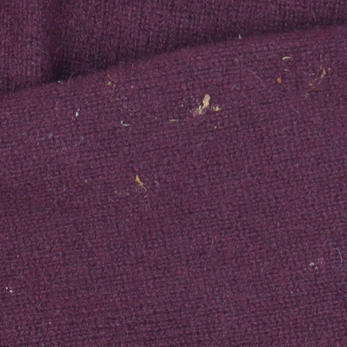 Marks and Spencer Women's Brown Cashmere V-Neck Jumper Size 16