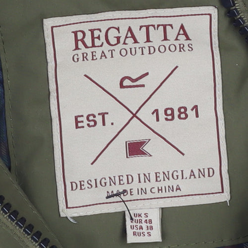 Regatta Women's Green Parka Jacket S Hooded Fur Trim Winter Coat