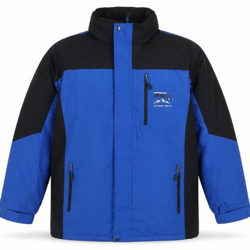 Atlas For Men Blue Black Waterproof Winter Parka Jacket Men's L