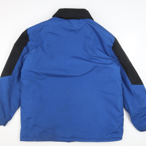 Atlas For Men Blue Black Waterproof Winter Parka Jacket Men's L