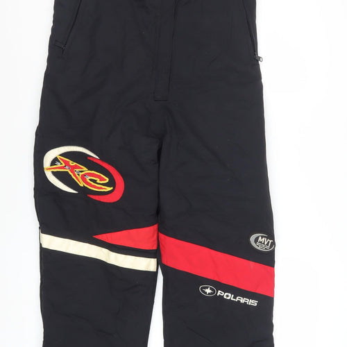 Polaris Womens Black Red Snow Pants Medium Waterproof Insulated Trousers