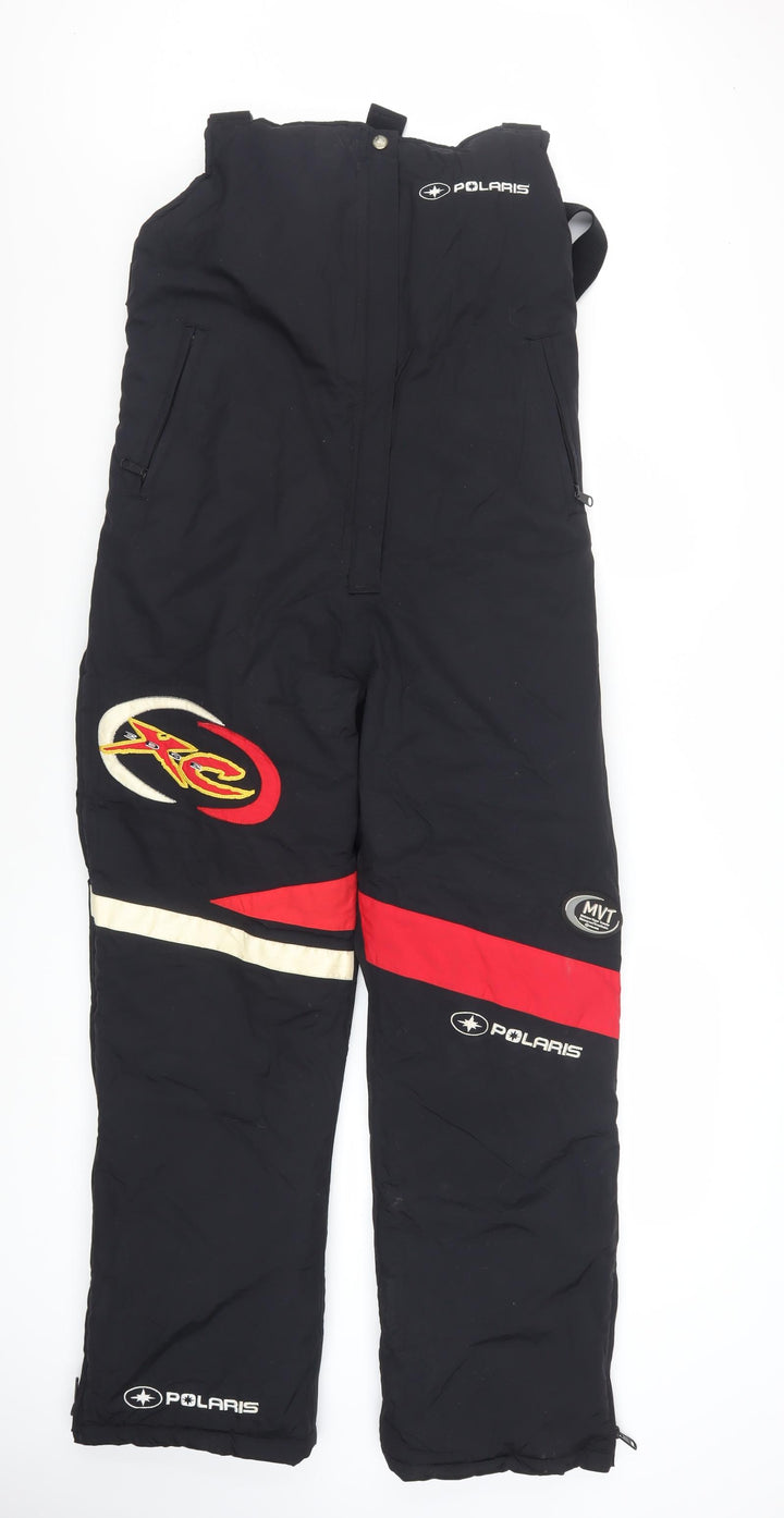 Polaris Womens Black Red Snow Pants Medium Waterproof Insulated Trousers