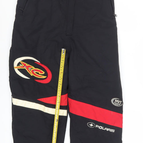 Polaris Womens Black Red Snow Pants Medium Waterproof Insulated Trousers