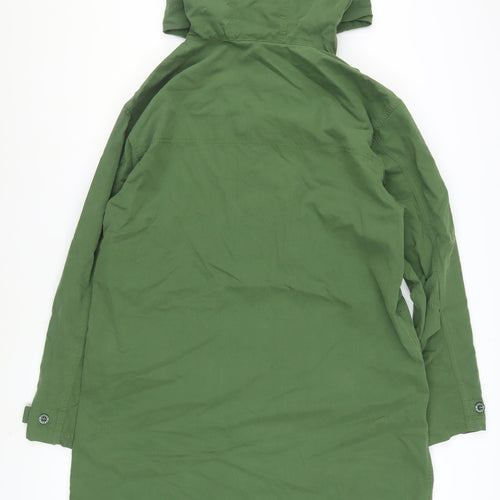 Pretty Green Women's Green Cotton Parka Coat Size S