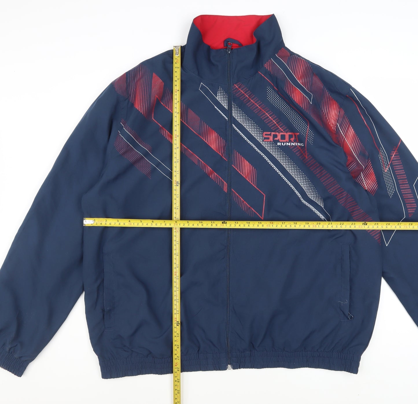 Atlas For Men Blue XL Windbreaker Jacket Lightweight Full Zip Running Sports