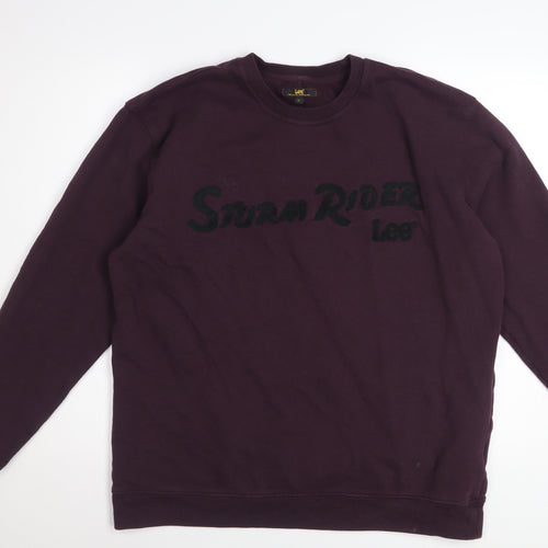 Lee Men’s Purple Storm Rider Pullover Sweatshirt XL