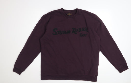 Lee Men’s Purple Storm Rider Pullover Sweatshirt XL