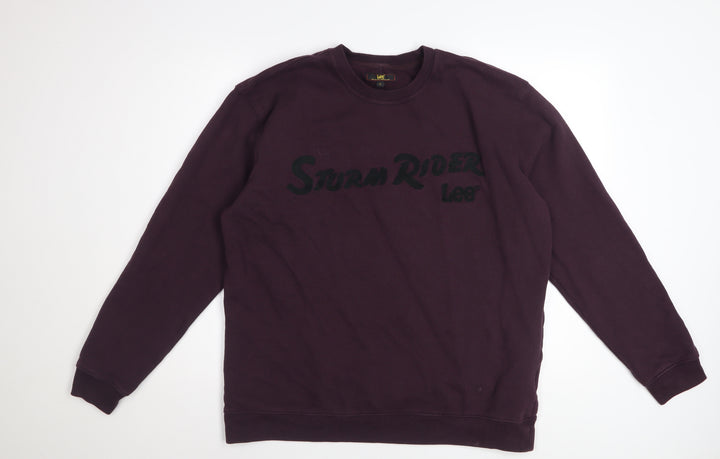 Lee Men’s Purple Storm Rider Pullover Sweatshirt XL
