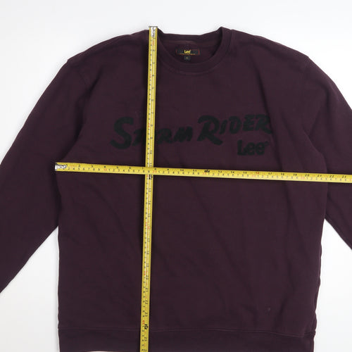 Lee Men’s Purple Storm Rider Pullover Sweatshirt XL