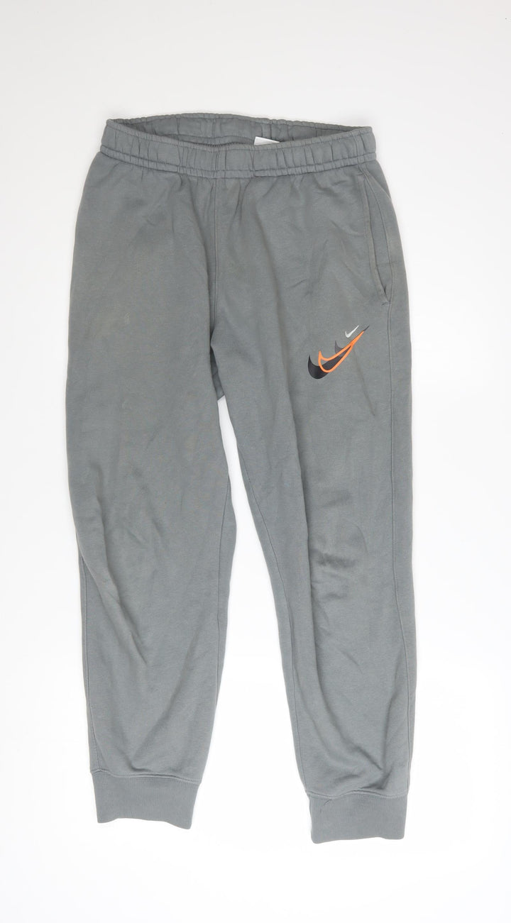 Nike Men's Grey Jogger Sweatpants Size S Elastic Waist Comfort Fit
