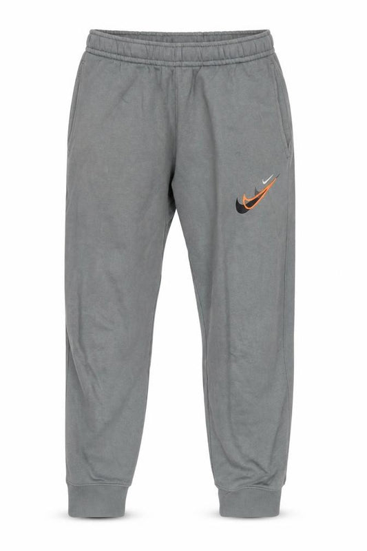 Front view of Nike Men's Grey Jogger Sweatpants, size S, Elastic Waist Comfort Fit