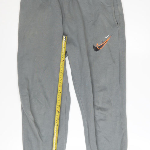 Nike Men's Grey Jogger Sweatpants Size S Elastic Waist Comfort Fit