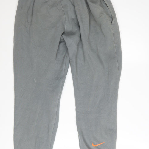 Nike Men's Grey Jogger Sweatpants Size S Elastic Waist Comfort Fit