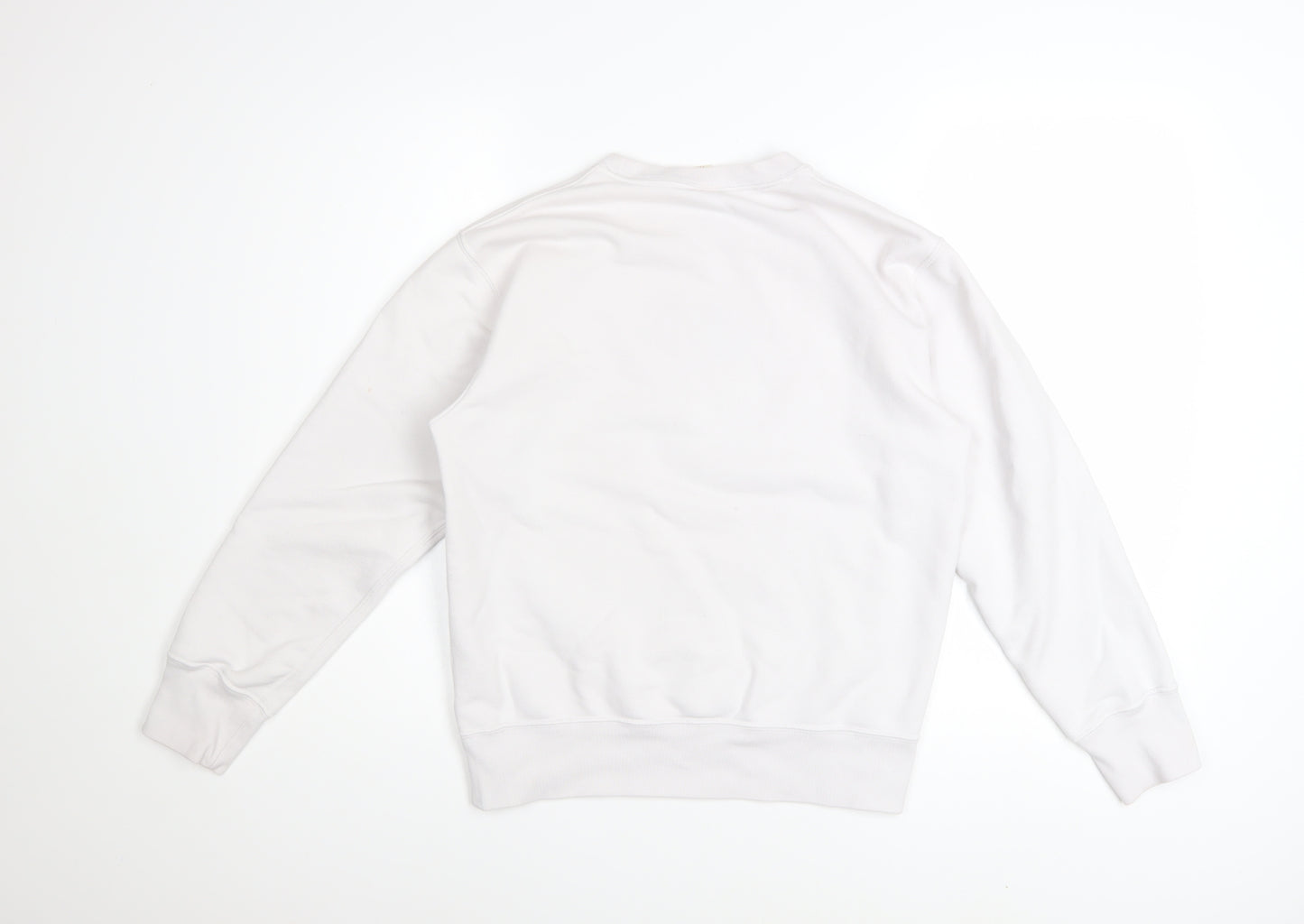 Uniqlo Women White Mickey Mouse Crew Neck Sweatshirt Size S