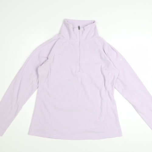 Columbia Women Lilac 1/2 Zip Fleece Sweatshirt M