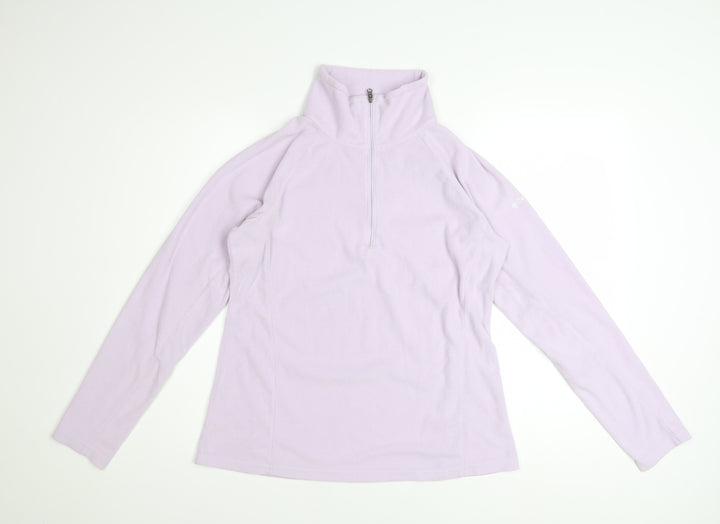 Columbia Women Lilac 1/2 Zip Fleece Sweatshirt M