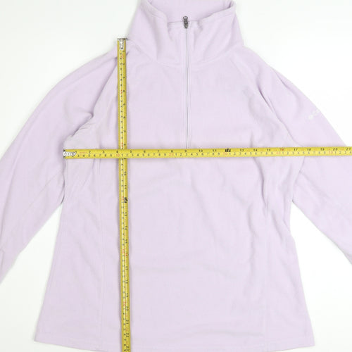Columbia Women Lilac 1/2 Zip Fleece Sweatshirt M