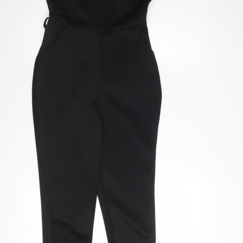 Boohoo Women’s Black Short Sleeve Slim Fit Jumpsuit UK 8