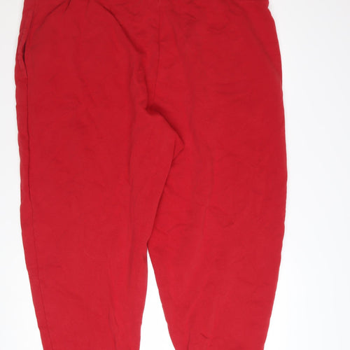 GAP Men’s Red Joggers 2XL Cotton Blend Tapered Sweatpants