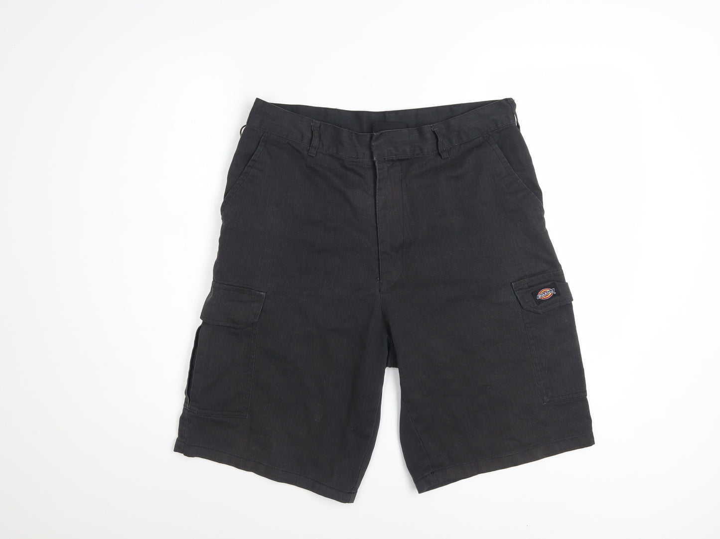 Dickies Men's Black 32 Regular Fit Cargo Work Shorts