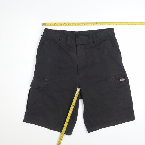 Dickies Men's Black 32 Regular Fit Cargo Work Shorts