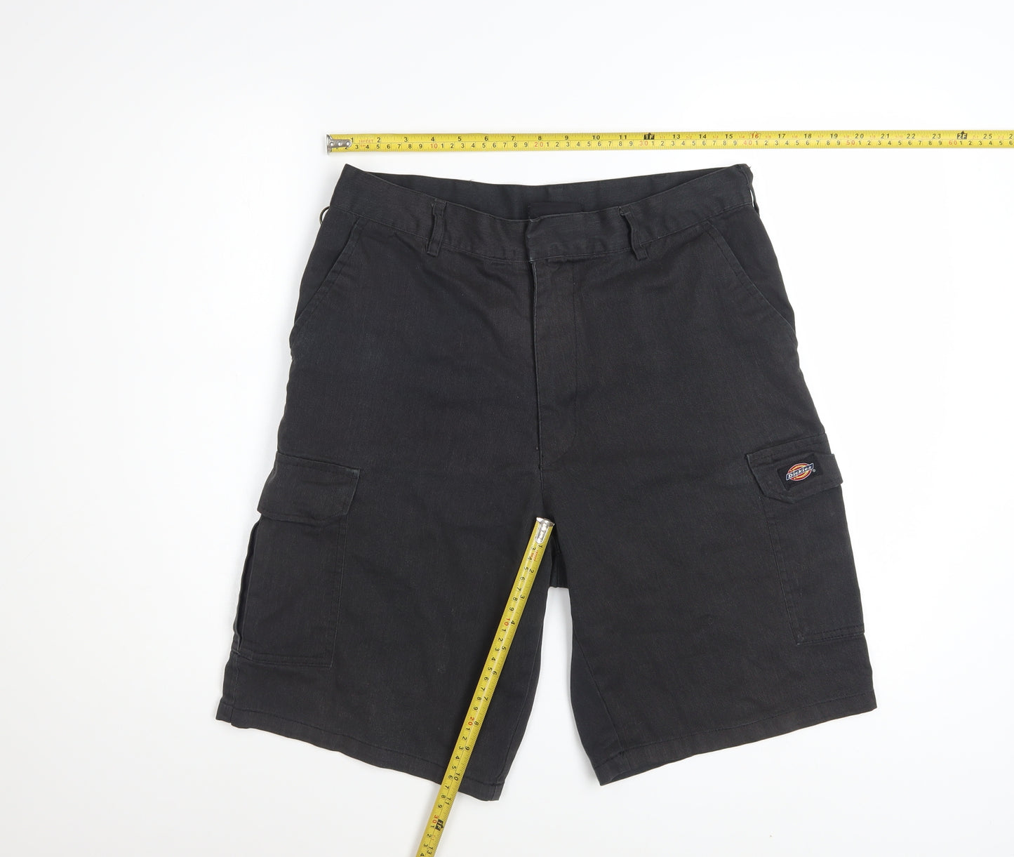 Dickies Men's Black 32 Regular Fit Cargo Work Shorts