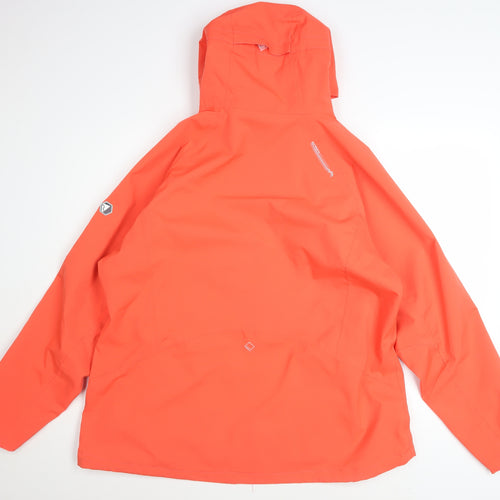 Regatta Womens Orange Waterproof Hooded Rain Jacket Size 20